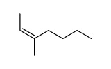 cis-3-methyl-2-heptene Structure