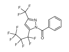 [5-(1,1,2,2,3,3,3-heptafluoropropyl)-3-(trifluoromethyl)pyrazol-1-yl]-phenylmethanone Structure