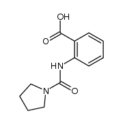 2-[(1-pyrrolidinylcarbonyl)amino]benzoic acid结构式