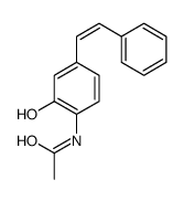 N-[2-hydroxy-4-[(E)-2-phenylethenyl]phenyl]acetamide Structure