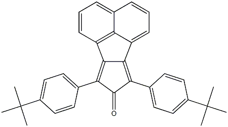 7,9-bis(4-tert-butylphenyl)-8H-cyclopenta[a]acenaphthylen-8-one结构式
