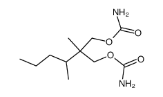 Dicarbamic acid 2-methyl-2-(1-methylbutyl)trimethylene ester结构式