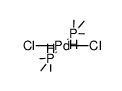 dichlorobis(trimethylphosphine)palladium Structure