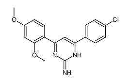 4-(4-chlorophenyl)-6-(2,4-dimethoxyphenyl)pyrimidin-2-amine结构式