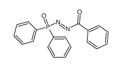 Benzoyl-azo-diphenylphosphinoxyd结构式