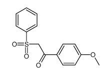 2-(benzenesulfonyl)-1-(4-methoxyphenyl)ethanone Structure