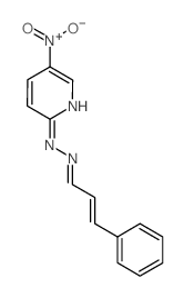 2-Propenal, 3-phenyl-,2-(5-nitro-2-pyridinyl)hydrazone structure