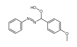 1-(hydroperoxy(4-methoxyphenyl)methyl)-2-phenyldiazene结构式