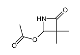 4-acetoxy-3,3-dimethylazetidin-2-one结构式