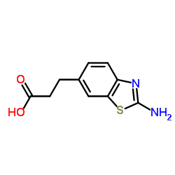 3-(2-Amino-benzothiazol-6-yl)-propionic acid结构式