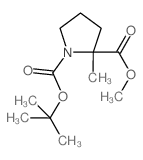 1-tert-Butyl 2-methyl 2-methylpyrrolidine-1,2-dicarboxylate Structure