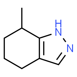 7-Methyl-4,5,6,7-tetrahydro-1H-indazole structure