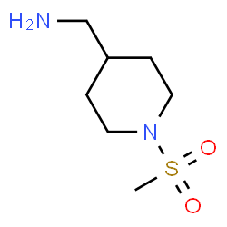 1-[1-(methylsulfonyl)piperidin-4-yl]methanamine hydrochloride结构式