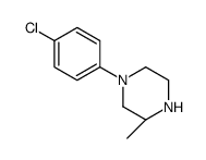 (3S)-1-(4-chlorophenyl)-3-methylpiperazine结构式