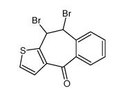 9,10-DIBROMO-9,10-DIHYDRO-4H-BENZO(4,5)CYCLOHEPTA(1,2-B)THIOPHENE-4-ONE structure