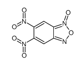 5,6-dinitro-3-oxido-2,1,3-benzoxadiazol-3-ium结构式