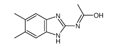 N-(5,6-dimethyl-1H-benzimidazol-2-yl)acetamide Structure