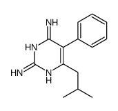 6-(2-methylpropyl)-5-phenylpyrimidine-2,4-diamine Structure