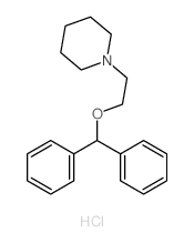 beta-Piperidinoethyl benzhydryl ether hydrochloride结构式