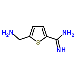 5-(Aminomethyl)-2-thiophenecarboximidamide Structure