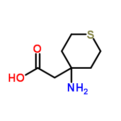 (4-Aminotetrahydro-2H-thiopyran-4-yl)acetic acid结构式