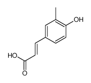 (E)-3-(3-methyl-4-hydroxyphenyl)acrylic acid Structure