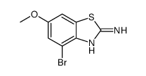 4-溴-6-甲氧基苯并[d]噻唑-2(3H)-亚胺结构式