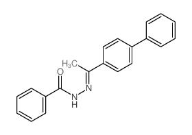 Benzoic acid,2-(1-[1,1'-biphenyl]-4-ylethylidene)hydrazide Structure