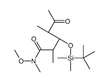 (2R,3S,4R)-3-[tert-butyl(dimethyl)silyl]oxy-N-methoxy-N,2,4-trimethyl-5-oxohexanamide Structure