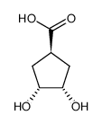 Cyclopentanecarboxylic acid, 3,4-dihydroxy-, (1alpha,3beta,4beta)- (9CI) structure