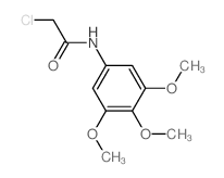 2-氯-N-(3,4,5-三甲氧基苯基)乙酰胺结构式