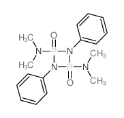 N(2),N(2),N(4),N(4)-Tetramethyl-1,3-diphenyl-1,3,2,4-diazadiphosphetidine-2,4-diamine 2,4-dioxide结构式