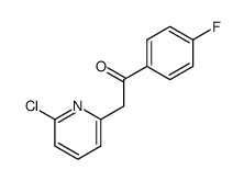 2-(6-chloro-2-pyridinyl)-1-(4-fluorophenyl)ethanone Structure