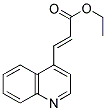 3-QUINOLIN-4-YL-ACRYLIC ACID ETHYL ESTER结构式