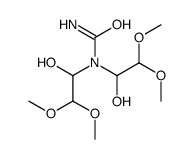 1,1-bis(1-hydroxy-2,2-dimethoxyethyl)urea结构式