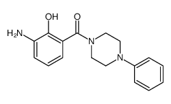 (3-amino-2-hydroxyphenyl)-(4-phenylpiperazin-1-yl)methanone Structure