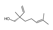 (S)-2-ethenyl-2,6-dimethylhept-5-en-1-ol Structure