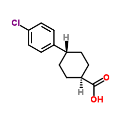 4-(4-Chlorophenyl)cyclohexanecarboxylic acid structure