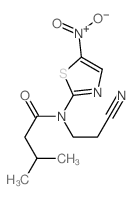 Butanamide,N-(2-cyanoethyl)-3-methyl-N-(5-nitro-2-thiazolyl)- structure