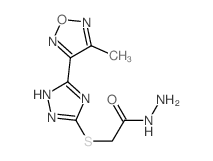 2-[[5-(4-methyl-1,2,5-oxadiazol-3-yl)-1H-1,2,4-triazol-3-yl]sulfanyl]acetohydrazide Structure