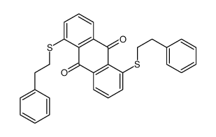 1,5-bis(2-phenylethylsulfanyl)anthracene-9,10-dione Structure