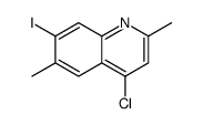 4-chloro-7-iodo-2,6-dimethylquinoline Structure
