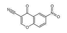 6-nitro-4-oxochromene-3-carbonitrile结构式