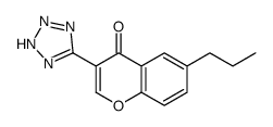 6-propyl-3-(2H-tetrazol-5-yl)chromen-4-one Structure