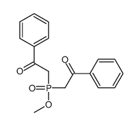 2-[methoxy(phenacyl)phosphoryl]-1-phenylethanone Structure