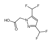 [3,5-双(二氟甲基)-1H-吡唑-1-基]乙酸结构式