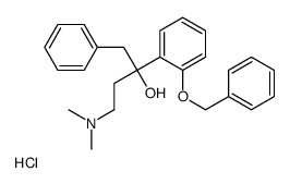 4-(dimethylamino)-1-phenyl-2-(2-phenylmethoxyphenyl)butan-2-ol,hydrochloride Structure