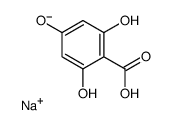 sodium,2,4,6-trihydroxybenzoate Structure