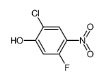 2-CHLORO-5-FLUORO-4-NITRO-PHENOL structure