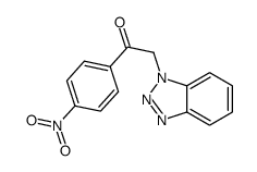 2-(benzotriazol-1-yl)-1-(4-nitrophenyl)ethanone结构式
